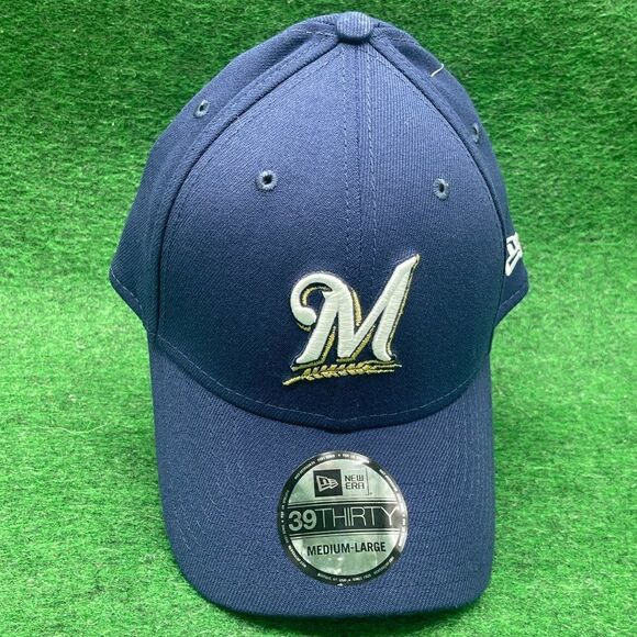 New Era Milwaukee Brewers MLB Team Classic 39THIRTY Medium/Large Hat Cap - Picture 2 of 4